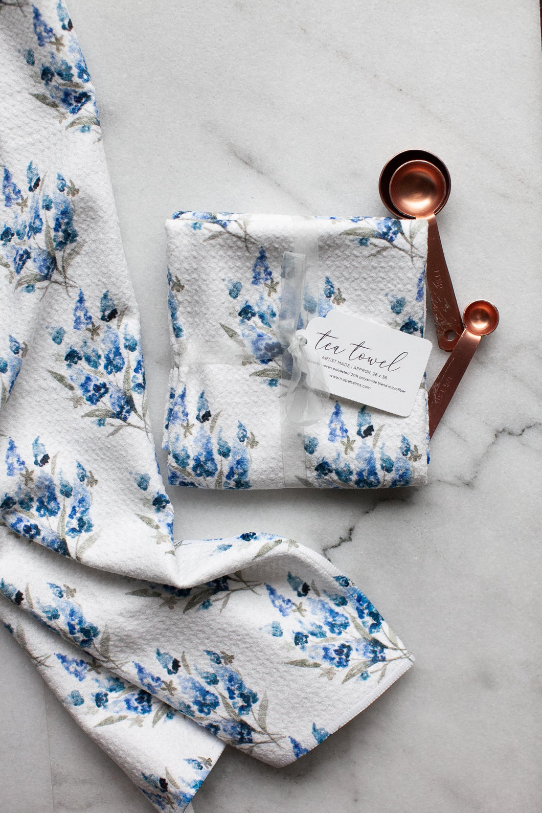 Bluebonnet Bouquet Tea Towel