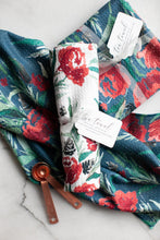 Load image into Gallery viewer, Holiday Floral Tea Towel

