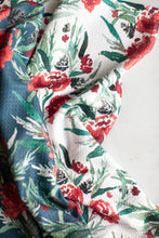 Load image into Gallery viewer, Holiday Floral Tea Towel - Navy
