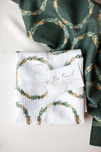 Load image into Gallery viewer, Holiday Wreath Tea Towel
