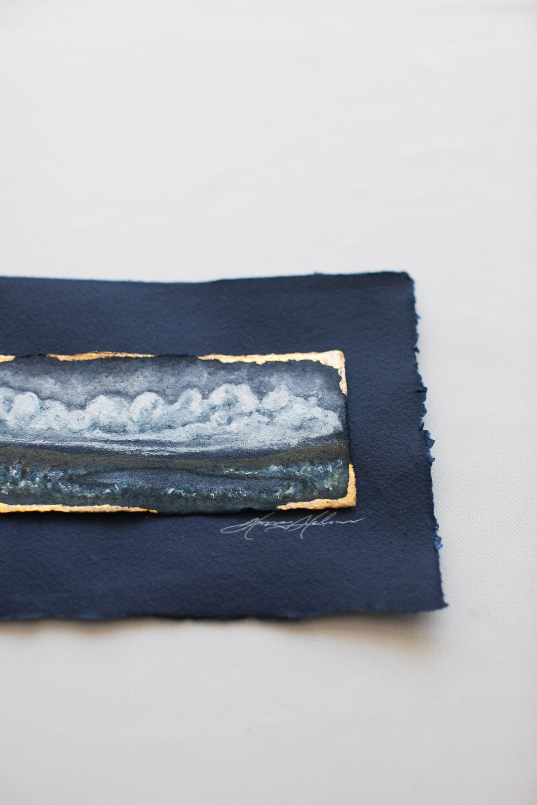 Fields II - 24k gold and moon gold