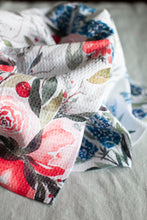 Load image into Gallery viewer, Christmas Peony Tea Towel

