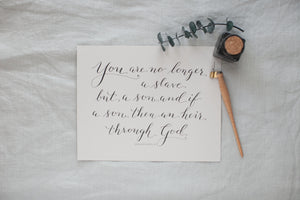 Galatians 4:7 | 8x10"