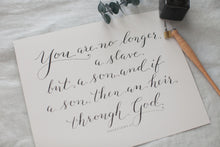 Load image into Gallery viewer, Galatians 4:7 | 8x10&quot;
