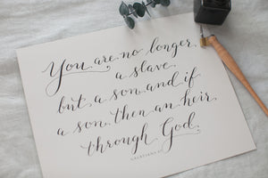 Galatians 4:7 | 8x10"