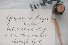Load image into Gallery viewer, Galatians 4:7 | 8x10&quot;
