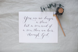 Galatians 4:7 | 8x10"