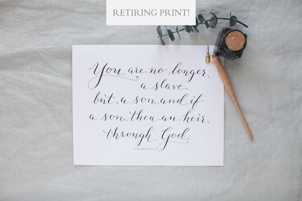 Galatians 4:7 | 8x10