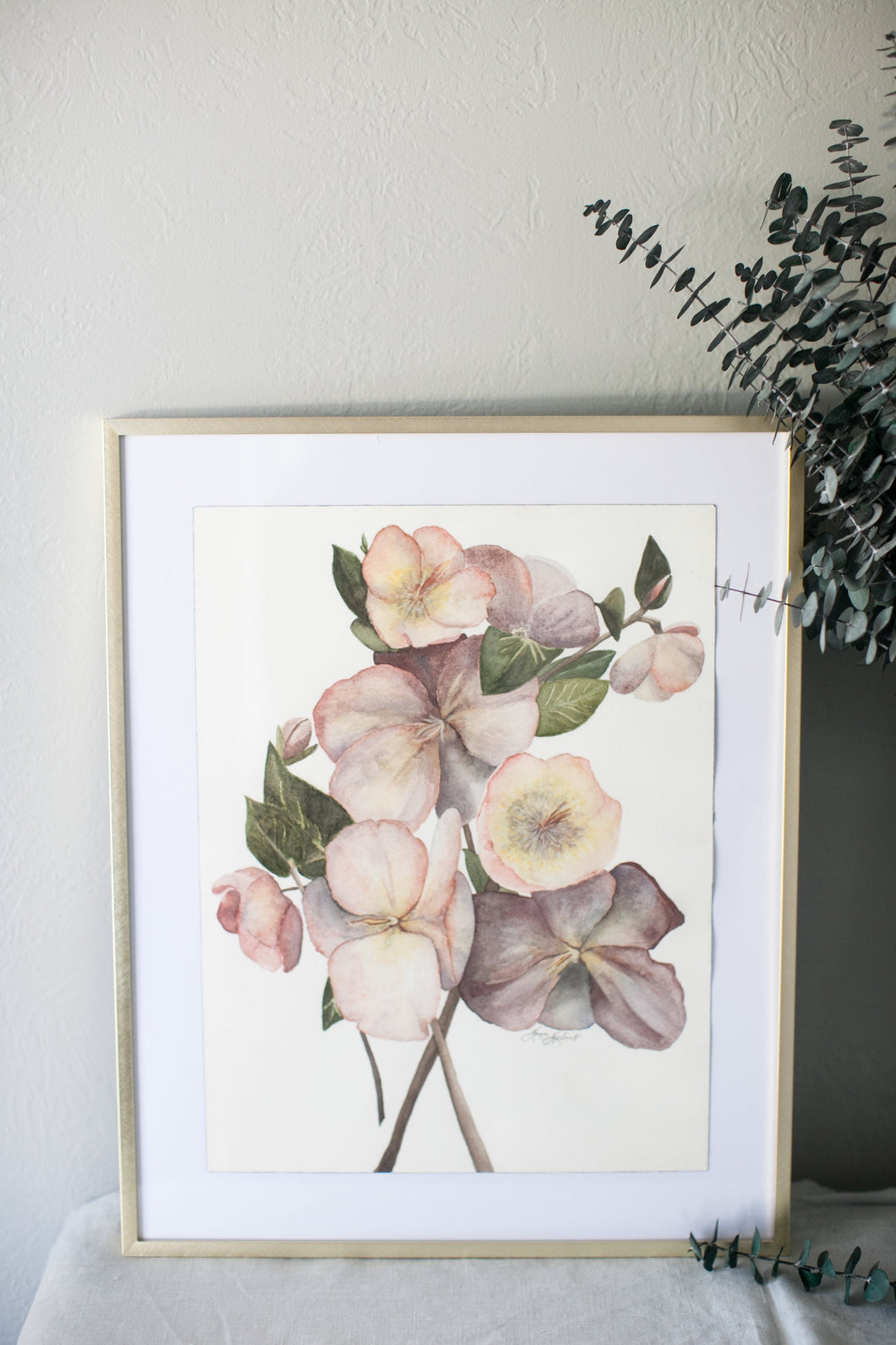 Hellebores Botanical Painting - Serve Coffee Co