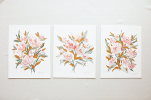 Pink Floral Vol. III  - Hand embellished