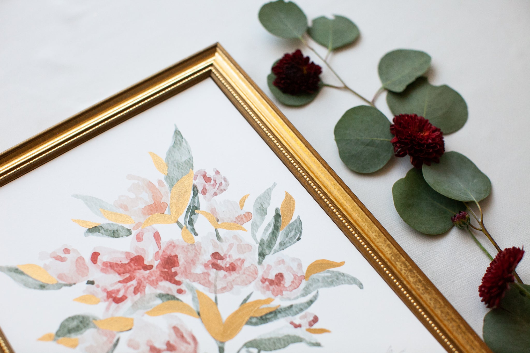 Pink Floral Watercolor Art Print Hope Helms Studio Pink Floral Watercolor Art Print Hope Helms Studio