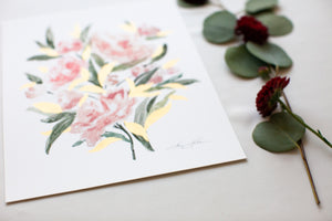 Pink Floral Vol. II  - Hand embellished