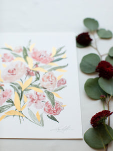 Pink Floral Vol. III  - Hand embellished