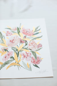 Pink Floral Vol. III  - Hand embellished