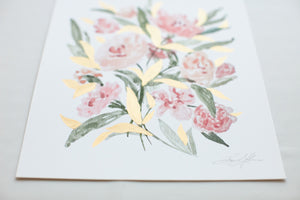 Pink Floral Vol. III  - Hand embellished