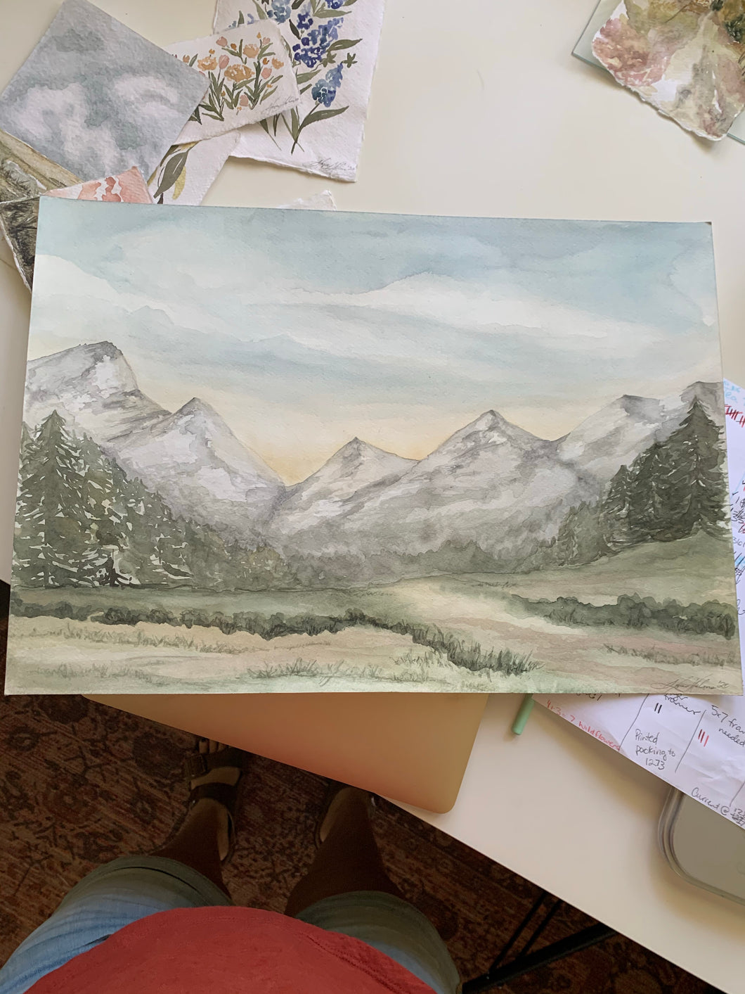 Mountainscape Unframed