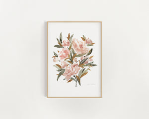 Pink Floral Vol. II  - Hand embellished