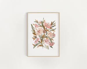 Pink Floral Vol. III  - Hand embellished