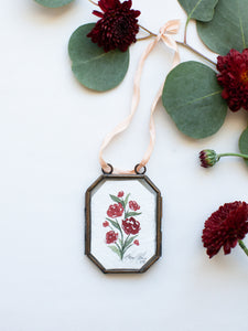 Red Rose Ornament